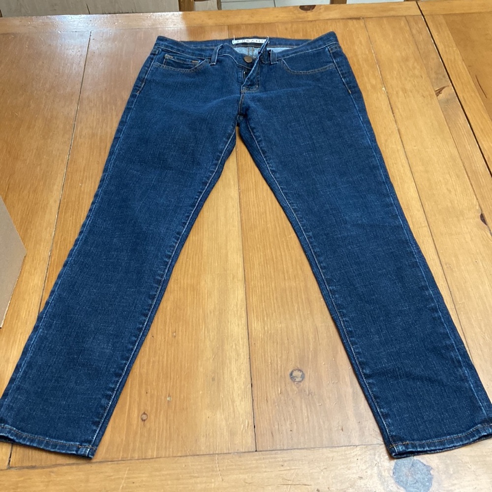 J Brand ankle crop leggings in Stone.
